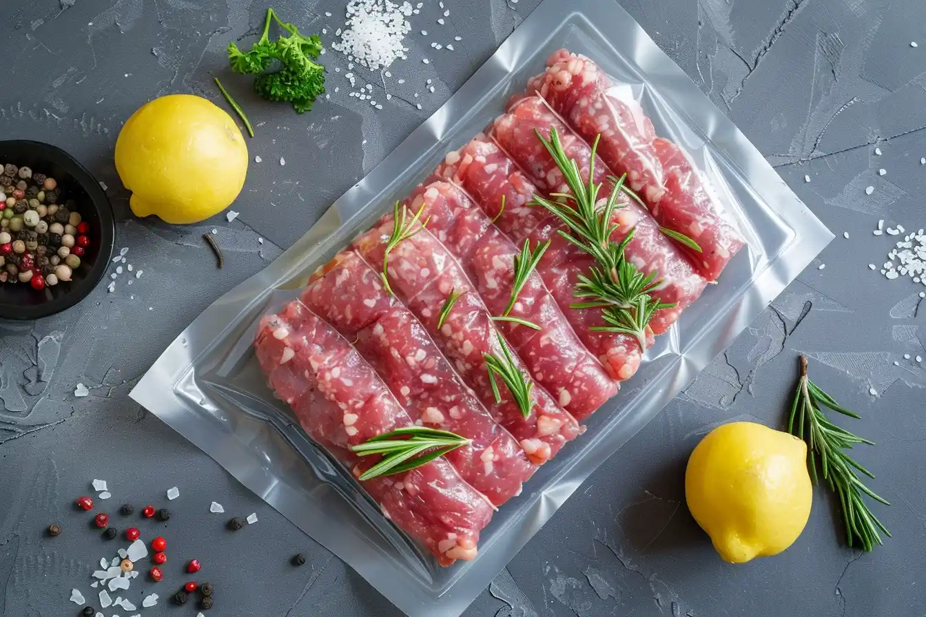 Hackfleisch vakuumiert für längere Haltbarkeit